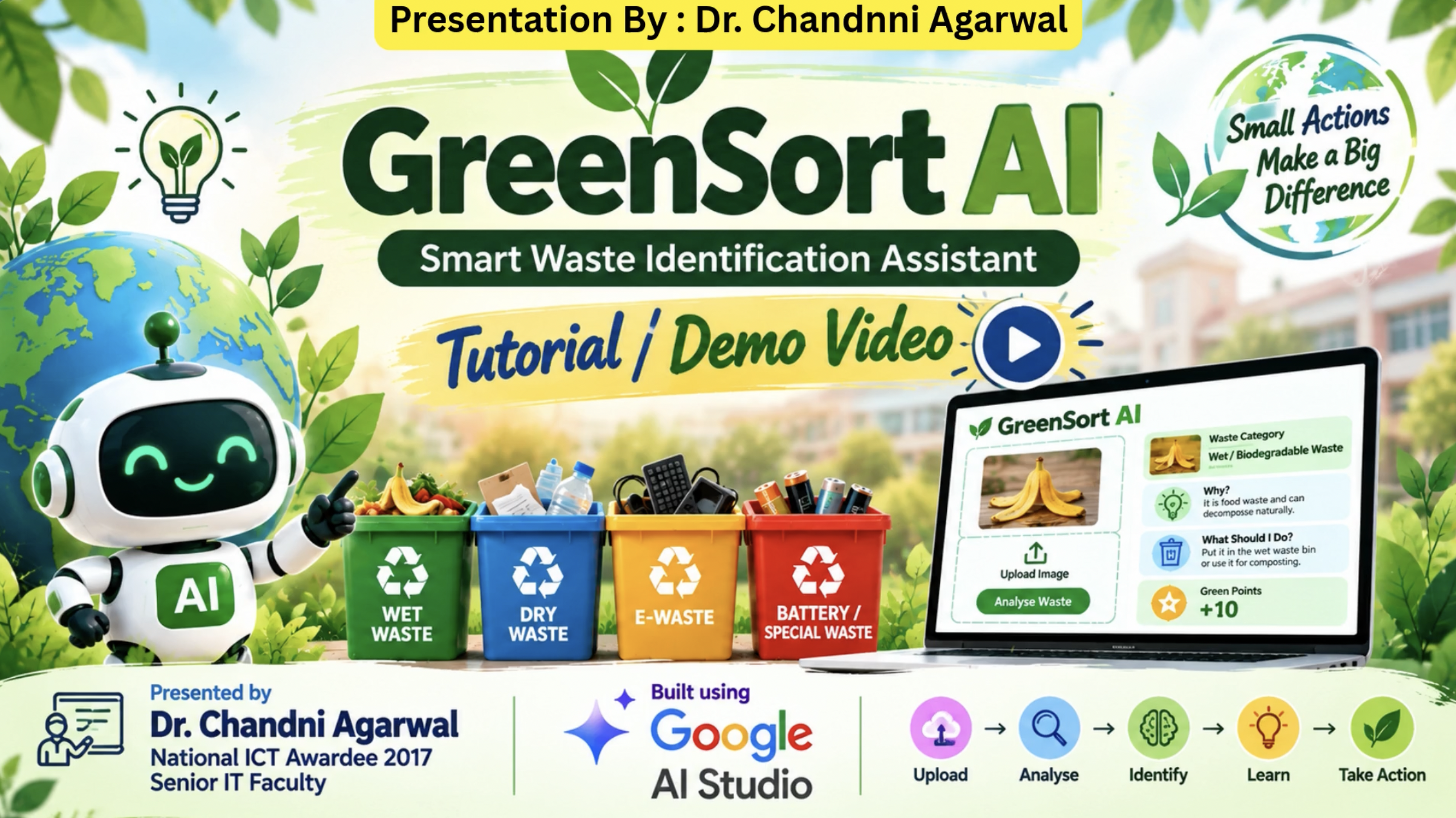 GREENSORT AI: SMART WASTE IDENTIFICATION FOR A CLEANER, GREENER SCHOOL tutorial — SCERT Uttarakhand